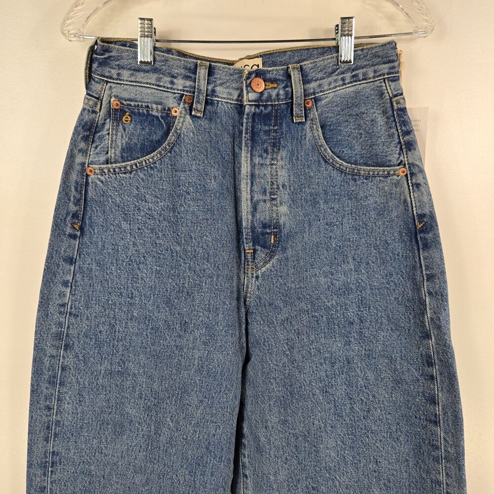Etica Women's Size 26 Cassel Ultra High Barrel Jeans Bluestone NWT - Picture 2 of 9